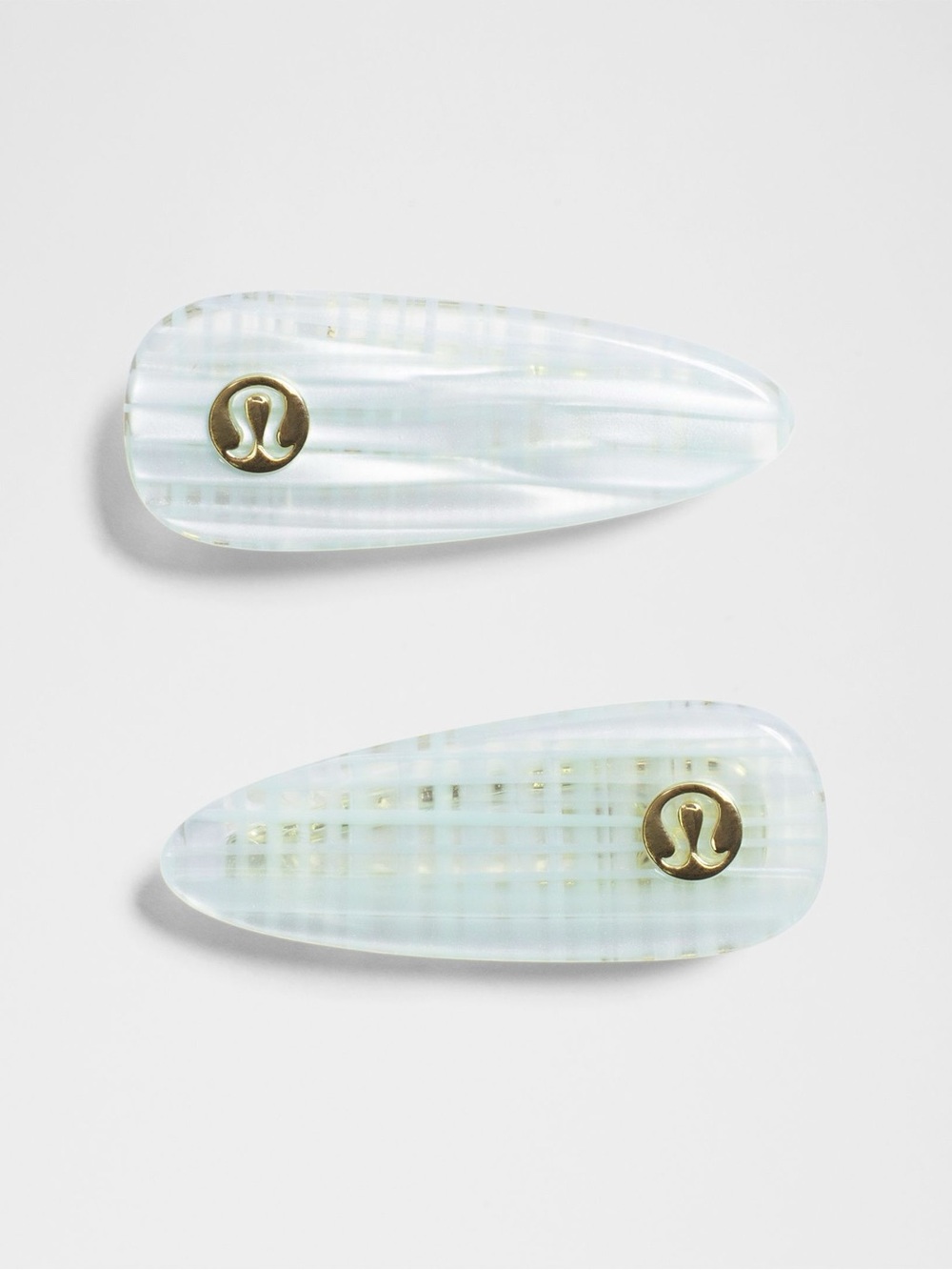 Lululemon Alligator Hair Clips Light Blue Pair lot 2 pieces viral foam cloud
